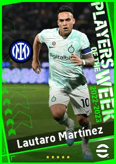 Lautaro Martínez eFootball 2026 player card, 94 OVR CF