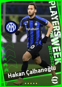 Hakan Çalhanoğlu eFootball 2026 player card, 94 OVR CMF
