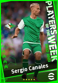 Sergio Canales eFootball 2026 player card, 93 OVR RMF