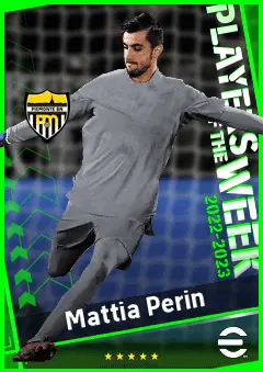 Mattia Perin eFootball 2026 player card, 91 OVR GK