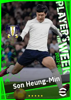Son Heung-Min eFootball 2026 player card, 95 OVR LWF