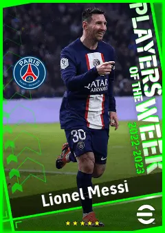 Lionel Messi eFootball 2026 player card, 96 OVR SS