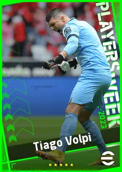 Tiago Volpi eFootball 2026 player card, 91 OVR GK