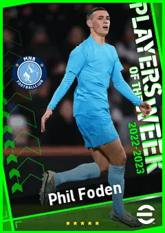 Phil Foden eFootball 2026 player card, 95 OVR RMF