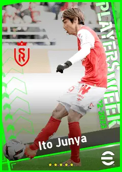 Ito Junya eFootball 2026 player card, 91 OVR RMF