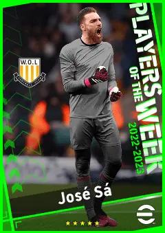 José Sá eFootball 2026 player card, 92 OVR GK