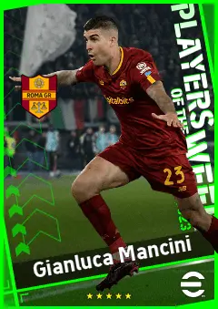 Gianluca Mancini eFootball 2026 player card, 91 OVR CB