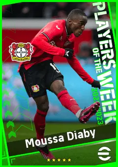 Moussa Diaby eFootball 2026 player card, 94 OVR SS