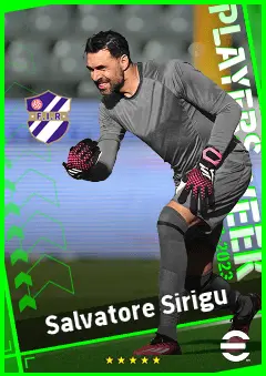 Salvatore Sirigu eFootball 2026 player card, 90 OVR GK