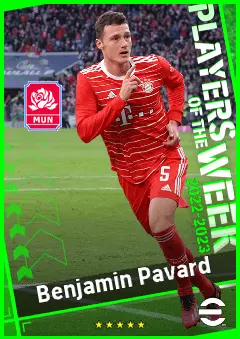 Benjamin Pavard eFootball 2026 player card, 94 OVR CB