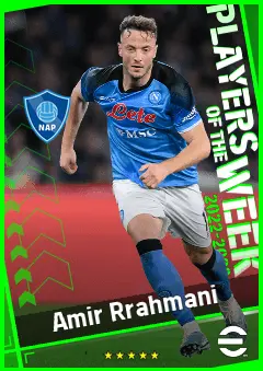 Amir Rrahmani eFootball 2026 player card, 91 OVR CB