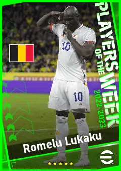 Romelu Lukaku eFootball 2026 player card, 93 OVR CF