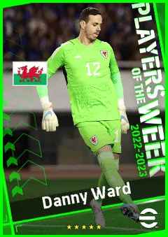 Danny Ward eFootball 2026 player card, 90 OVR GK