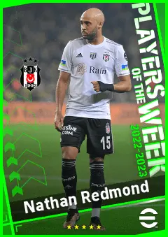 Nathan Redmond eFootball 2026 player card, 91 OVR RMF