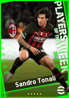 Sandro Tonali eFootball 2026 player card, 96 OVR DMF