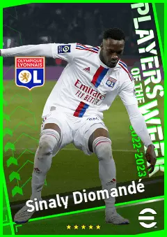 Sinaly Diomandé eFootball 2026 player card, 91 OVR CB