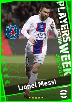 Lionel Messi eFootball 2026 player card, 96 OVR CF