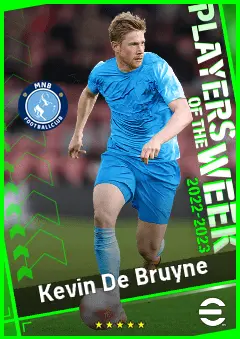 Kevin De Bruyne eFootball 2026 player card, 96 OVR AMF