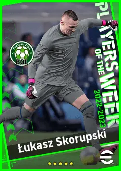 Łukasz Skorupski eFootball 2026 player card, 90 OVR GK
