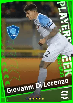 Giovanni Di Lorenzo eFootball 2026 player card, 92 OVR RB
