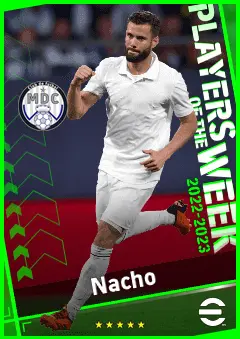 Nacho eFootball 2026 player card, 92 OVR LB