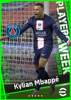 Kylian Mbappé eFootball 2026 player card, 97 OVR CF