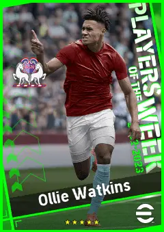Ollie Watkins eFootball 2026 player card, 94 OVR CF