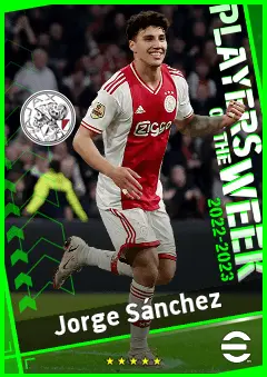 Jorge Sánchez eFootball 2026 player card, 90 OVR RB