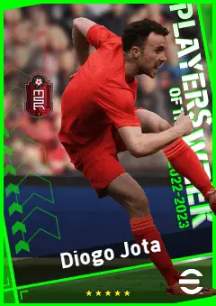 Diogo Jota eFootball 2026 player card, 96 OVR LWF