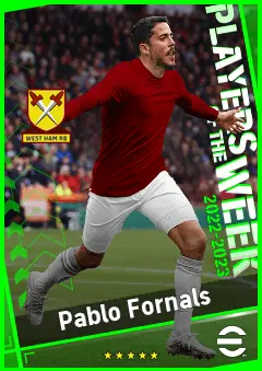 Pablo Fornals eFootball 2026 player card, 93 OVR LMF