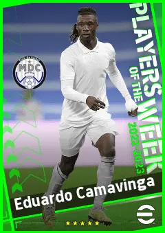 Eduardo Camavinga eFootball 2026 player card, 93 OVR LB