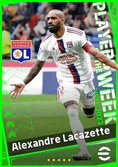 Alexandre Lacazette eFootball 2026 player card, 93 OVR CF