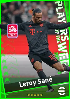 Leroy Sané eFootball 2026 player card, 94 OVR AMF