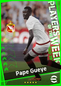 Pape Gueye eFootball 2026 player card, 90 OVR DMF