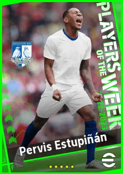 Pervis Estupiñán eFootball 2026 player card, 92 OVR LB