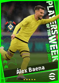 Álex Baena eFootball 2026 player card, 92 OVR CMF