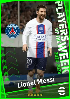 Lionel Messi eFootball 2026 player card, 96 OVR SS
