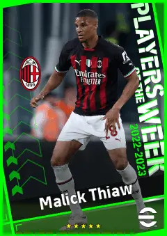 Malick Thiaw eFootball 2026 player card, 90 OVR CB