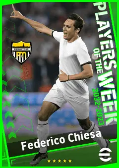 Federico Chiesa eFootball 2026 player card, 94 OVR CF