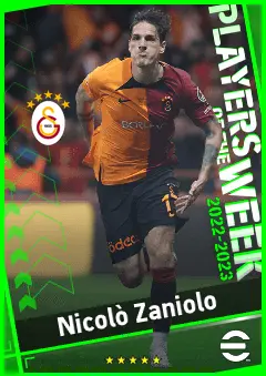Nicolò Zaniolo eFootball 2026 player card, 94 OVR RMF