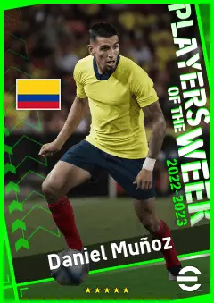Daniel Muñoz eFootball 2026 player card, 92 OVR LB