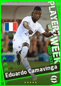 Eduardo Camavinga eFootball 2026 player card, 94 OVR CMF