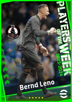 Bernd Leno eFootball 2026 player card, 93 OVR GK
