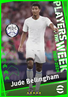 Jude Bellingham eFootball 2026 player card, 95 OVR AMF