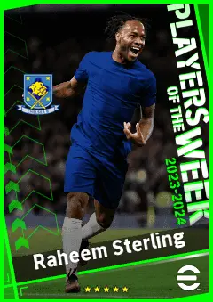 Raheem Sterling eFootball 2026 player card, 94 OVR AMF