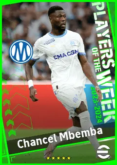 Chancel Mbemba eFootball 2026 player card, 91 OVR CB