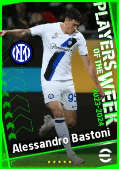 Alessandro Bastoni eFootball 2026 player card, 94 OVR CB