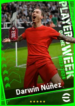 Darwin Núñez eFootball 2026 player card, 94 OVR CF