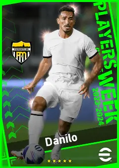 Danilo eFootball 2026 player card, 93 OVR CB