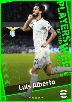 Luis Alberto eFootball 2026 player card, 93 OVR CMF